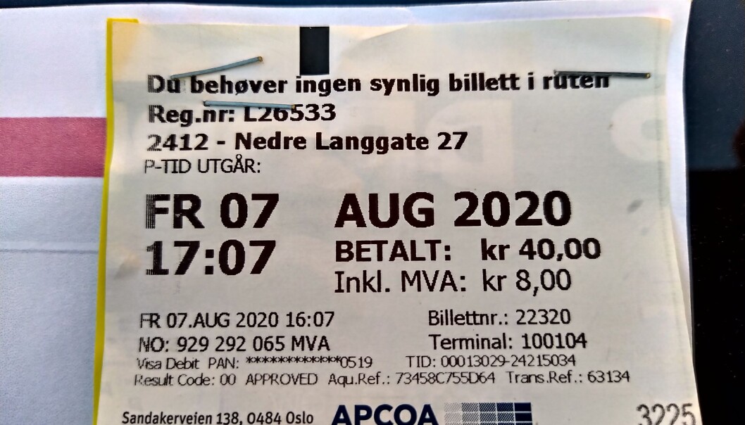 <span class="font-weight-bold" data-lab-font_weight_desktop="font-weight-bold">BETALTE: </span>Harald betalte for parkeringen, men glemte altså én bokstav i registreringsnummeret. <span class="font-weight-bold" data-lab-font_weight_desktop="font-weight-bold">BETALTE: </span>Harald betalte for parkeringen, men glemte altså én bokstav i registreringsnummeret.