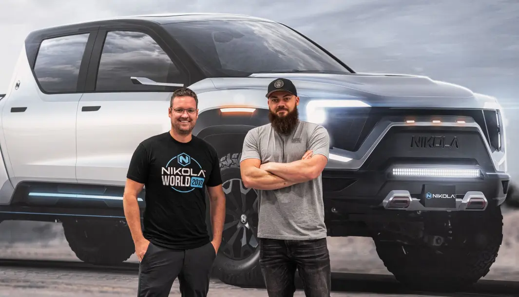 <span class="font-weight-bold" data-lab-font_weight_desktop="font-weight-bold">DIESEL-KJENDIS:</span> David «Heavy D» Sparks fra den i USA enormt populære realityserien «Diesel Brothers» har snakket svært varmt om den nye pick-upen Nikola Badger. For hver bil som eventuelt selges, venter det dollar i lomma for «Heavy D». <span class="font-weight-bold" data-lab-font_weight_desktop="font-weight-bold">DIESEL-KJENDIS:</span> David «Heavy D» Sparks fra den i USA enormt populære realityserien «Diesel Brothers» har snakket svært varmt om den nye pick-upen Nikola Badger. For hver bil som eventuelt selges, venter det dollar i lomma for «Heavy D».