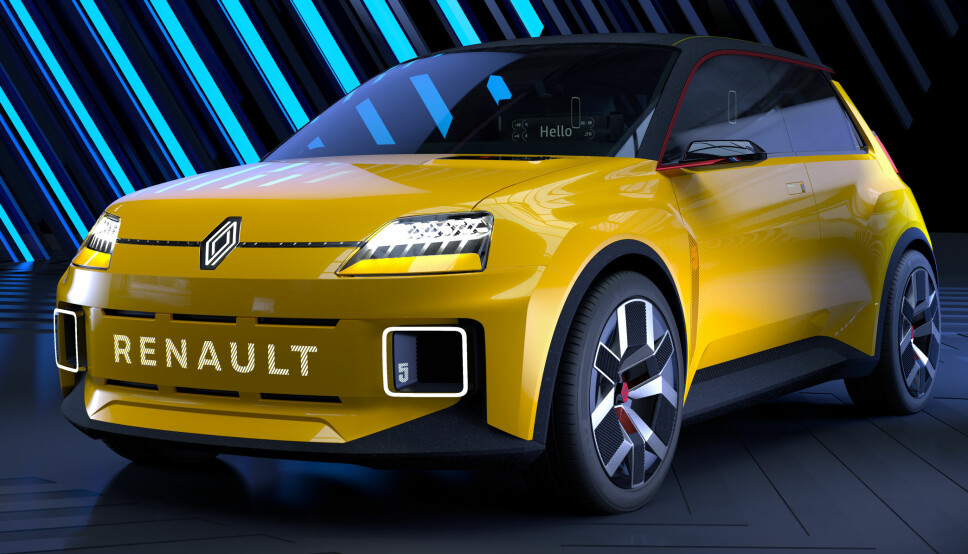 DÉJÀ VU: For å symbolisere sin fornyelse henter Renault frem en modell fra fortiden – Renault 5 – her som elektrisk prototype.