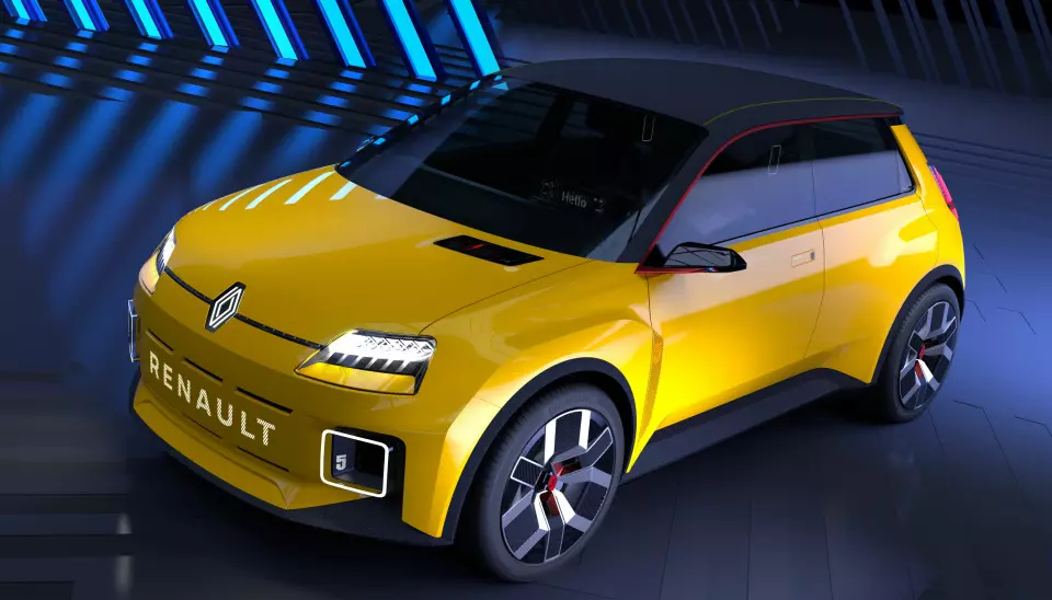 MODERNE RETRO: Neste Renault 5 blir elektrisk. Her som prototype.