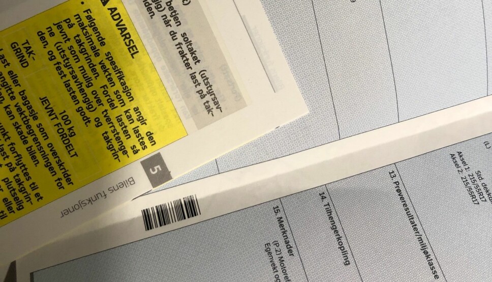 VIKTIG: Ingen opplysninger om taklast i dette vognkortet til Kia e-Niro, men presisert i instruksjonsboken (gult).