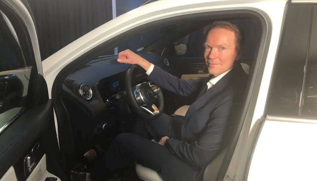 <span class=" font-weight-bold" data-lab-font_weight_desktop="font-weight-bold">HAR TROEN:</span> Direktør for Mercedes-Benz i Norge, Kjetil Myhre, mener den nye elektriske SUV-en er midt i blinken for mange nordmenn. <span class=" font-weight-bold" data-lab-font_weight_desktop="font-weight-bold">HAR TROEN:</span> Direktør for Mercedes-Benz i Norge, Kjetil Myhre, mener den nye elektriske SUV-en er midt i blinken for mange nordmenn.