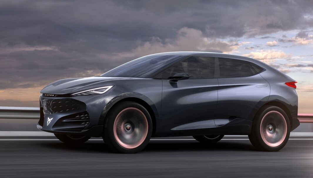 SPORTY EL-SUV: Etter ladehybriden Formentor og elbilen Born, ventes denne fra Cupra. Den vil være basert på konseptbilen Tavascan fra 2019. SPORTY EL-SUV: Etter ladehybriden Formentor og elbilen Born, ventes denne fra Cupra. Den vil være basert på konseptbilen Tavascan fra 2019.