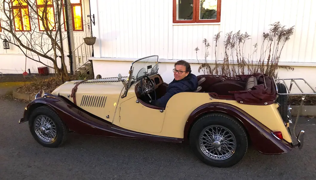 <span class="font-weight-bold" data-lab-font_weight_desktop="font-weight-bold">GØY PÅ LANDET: </span>Knut Fjerdingstad er en ivrig president i Norsk Morgan klubb – som vil glede flest mulig gamle og nye medlemmer av Morgan-samfunnet. <span class="font-weight-bold" data-lab-font_weight_desktop="font-weight-bold">GØY PÅ LANDET: </span>Knut Fjerdingstad er en ivrig president i Norsk Morgan klubb – som vil glede flest mulig gamle og nye medlemmer av Morgan-samfunnet.
