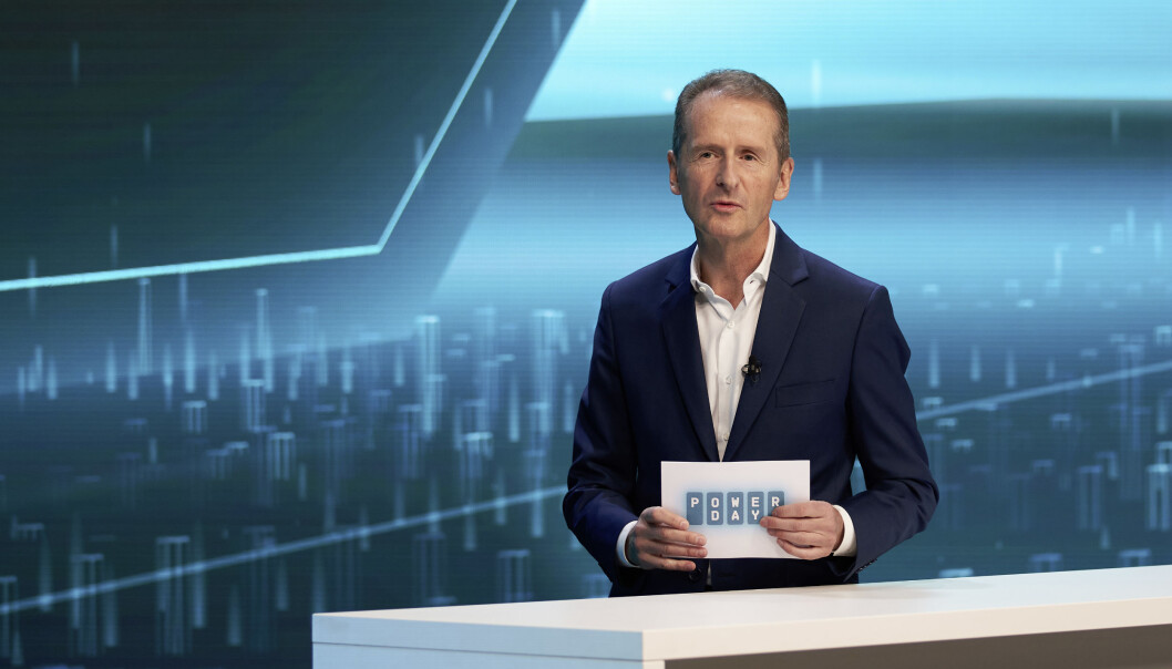 NEIN OG ATTER NEIN: VWs toppsjef Herbert Diess mener hydrogen for personbiler er et blindspor. NEIN OG ATTER NEIN: VWs toppsjef Herbert Diess mener hydrogen for personbiler er et blindspor.
