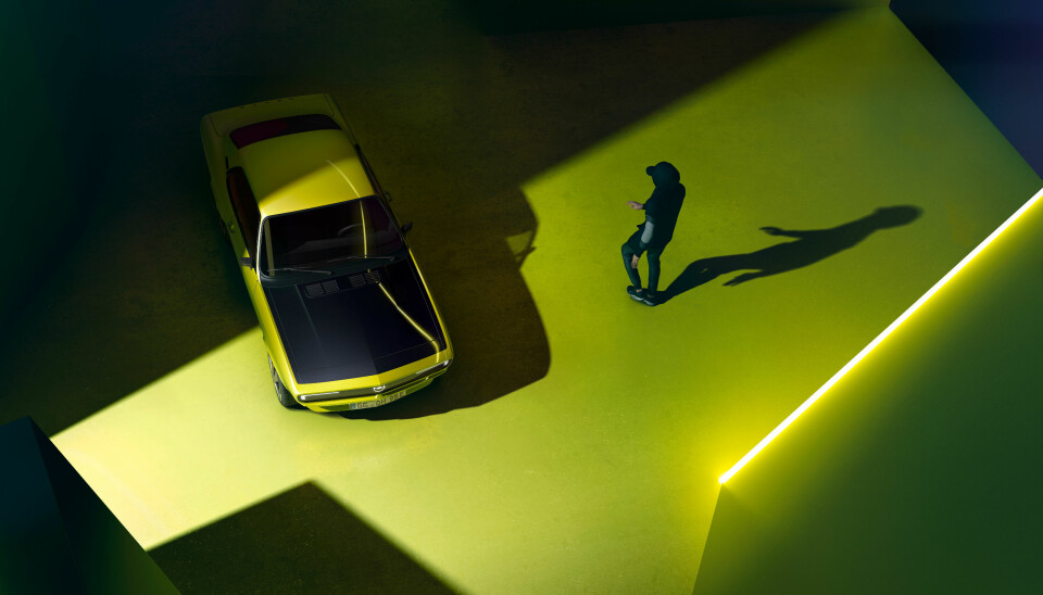 RETRO: Opel jobber nå med å gjøre legendariske Manta helelektrisk.