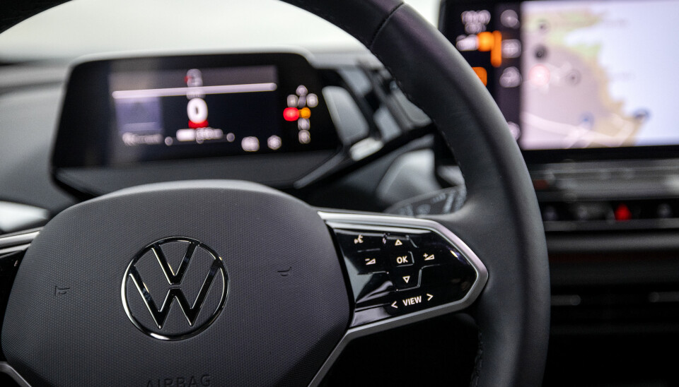 VRAKES: Trykk- og sveipebryterne på rattet – som i denne ID.4 – byttes ut på kommende VW.