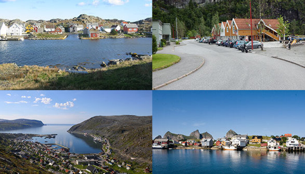 0 TIL 100: Øykommunene Utsira (øverst venstre) og Træna (nederst venstre) har 100 prosent elbilandel, mens Lebesby (med Kjøllefjord nede til venstre) og Modalen har 100 prosent andel med bensin eller diesel. 0 TIL 100: Øykommunene Utsira (øverst venstre) og Træna (nederst venstre) har 100 prosent elbilandel, mens Lebesby (med Kjøllefjord nede til venstre) og Modalen har 100 prosent andel med bensin eller diesel.