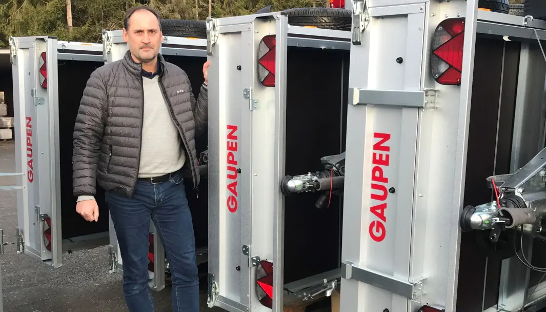 HENGER-SJEF: Terje Frydenlund, daglig leder i Gaupen-Henger. HENGER-SJEF: Terje Frydenlund, daglig leder i Gaupen-Henger.