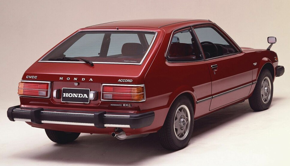 NORGESFAVORITTER: Honda Civic og Accord var svært populære her i landet på slutten av 1970-tallet og i starten av 1980-åra. Design, utstyr og personlig vinklet markedsføring – signert importør Hanne Skotvedt – skapte entusiasme i befolkningen.