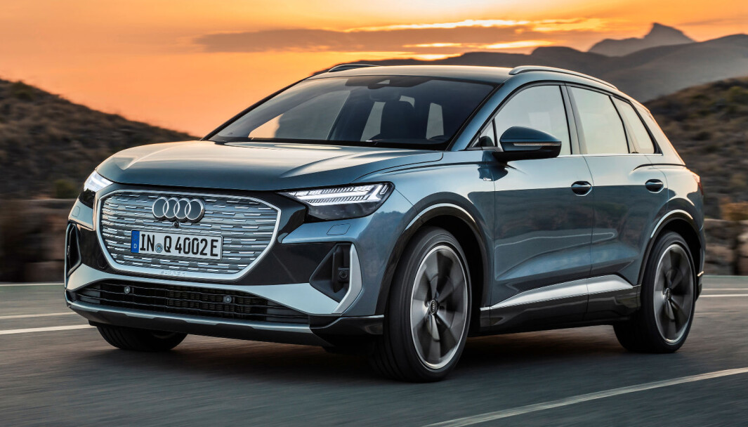 VERDENSPREMIERE: Audis elektriske kompakt-SUV, Q4 e-tron, ble presentert onsdag kveld. VERDENSPREMIERE: Audis elektriske kompakt-SUV, Q4 e-tron, ble presentert onsdag kveld.