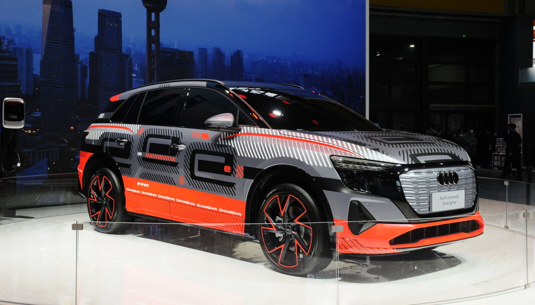 <span class=" font-weight-bold" data-lab-font_weight_desktop="font-weight-bold">AUDI CONCEPT SHANGHAI:</span> Audi holder kortene tett til brystet om denne store SUV-en, som vi tror er søstermodellen til MEB-baserte ID.6 og antakelig forbeholdt det kinesiske markedet. <span class=" font-weight-bold" data-lab-font_weight_desktop="font-weight-bold">AUDI CONCEPT SHANGHAI:</span> Audi holder kortene tett til brystet om denne store SUV-en, som vi tror er søstermodellen til MEB-baserte ID.6 og antakelig forbeholdt det kinesiske markedet.