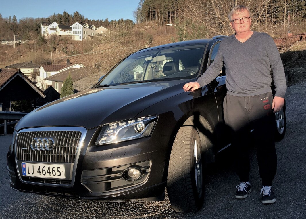 LANG KAMP: Kenneth Gujord ville ikke akseptere at Audien hans bruker så mye olje. LANG KAMP: Kenneth Gujord ville ikke akseptere at Audien hans bruker så mye olje.