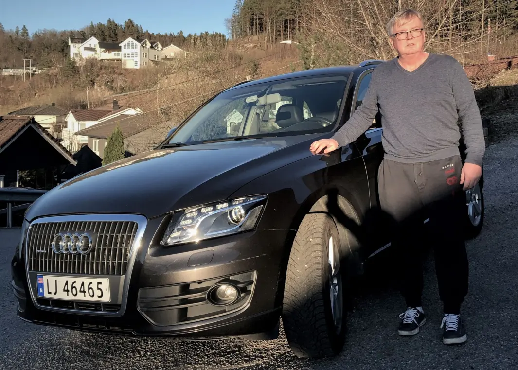 LANG KAMP: Kenneth Gujord ville ikke akseptere at Audien hans bruker så mye olje. LANG KAMP: Kenneth Gujord ville ikke akseptere at Audien hans bruker så mye olje.