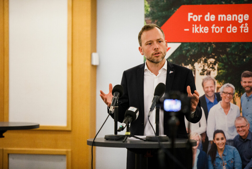 LEGGER FREM EGNE TALL: Leder av Sosialistisk Vensteparti, Audun Lysbakken.