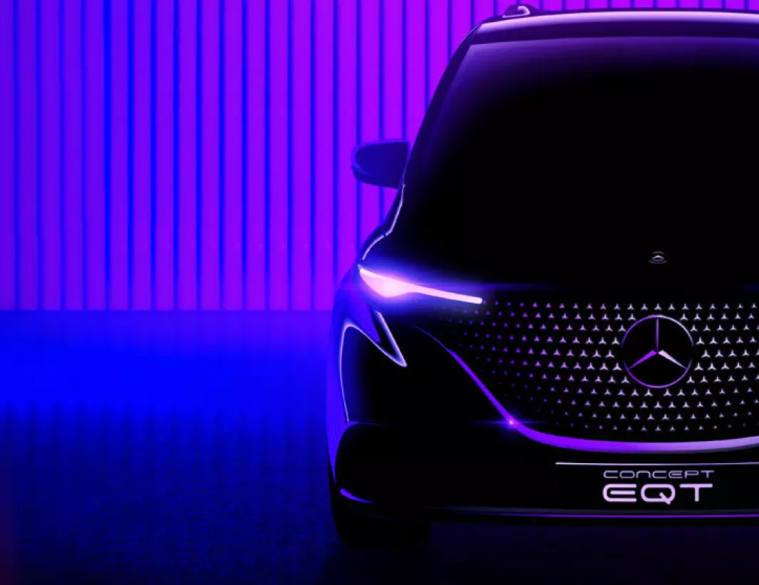 NY FLERBRUKER: Elektriske EQT skal snart avdukes som konseptbil, men kommer ifølge Mercedes til å være nær opp til kundebilen.