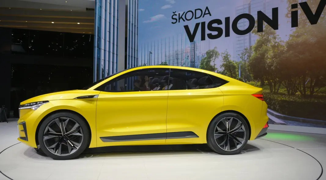 <span class=" font-weight-bold" data-lab-font_weight_desktop="font-weight-bold">INSPIRASJONEN?</span> Skoda viste sin konseptbil Vision iV - forløperen til en kommende coupé-utgave av Enyaq, allerede i 2018. <span class=" font-weight-bold" data-lab-font_weight_desktop="font-weight-bold">INSPIRASJONEN?</span> Skoda viste sin konseptbil Vision iV - forløperen til en kommende coupé-utgave av Enyaq, allerede i 2018.