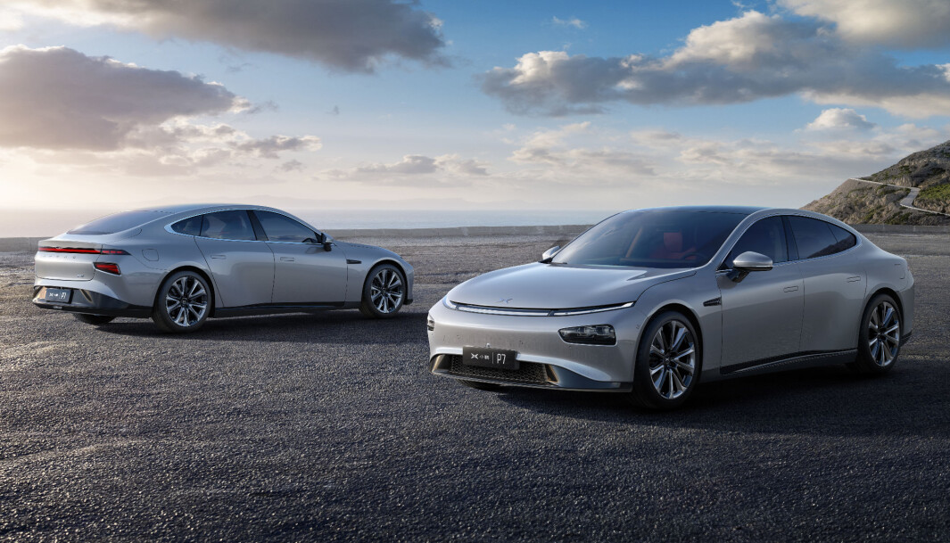 TESLA-KONKURRENT: Størrelsesmessig befinner Xpeng P7 seg mellom Tesla-modellene 3 og S. TESLA-KONKURRENT: Størrelsesmessig befinner Xpeng P7 seg mellom Tesla-modellene 3 og S.