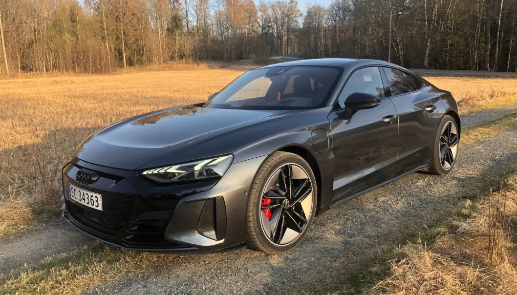 LEKKER: Audi e-tron GT blir virkelig lagt merke til med sitt muskuløse utseende. LEKKER: Audi e-tron GT blir virkelig lagt merke til med sitt muskuløse utseende.
