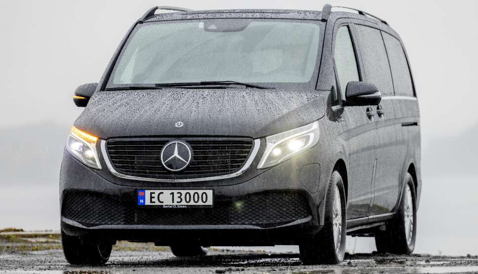 ELEKTRISK V: Med EQV har Mercedes gitt V-klasse-kundene det elektriske alternativet som muliggjør en elbil-klassereise også for storfamiliene.
