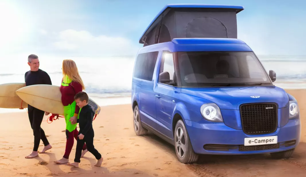 LIVSSTIL-BIL: Den ideelle campingbilen for den aktive familie? Det satser Geely-eide LEVC på med sin e-Camper.