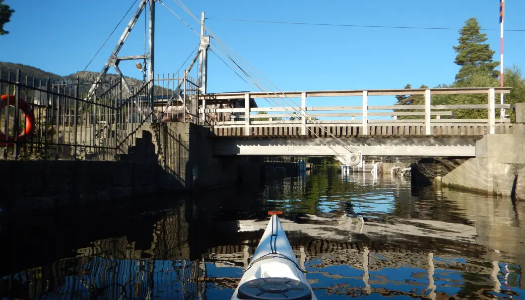 <span class="font-weight-bold" data-lab-font_weight_desktop="font-weight-bold">MUSEUM:</span> Storstraumen sluser på vei mellom Vråvatn og Nisser i Kviteseid. <span class="font-weight-bold" data-lab-font_weight_desktop="font-weight-bold">MUSEUM:</span> Storstraumen sluser på vei mellom Vråvatn og Nisser i Kviteseid.