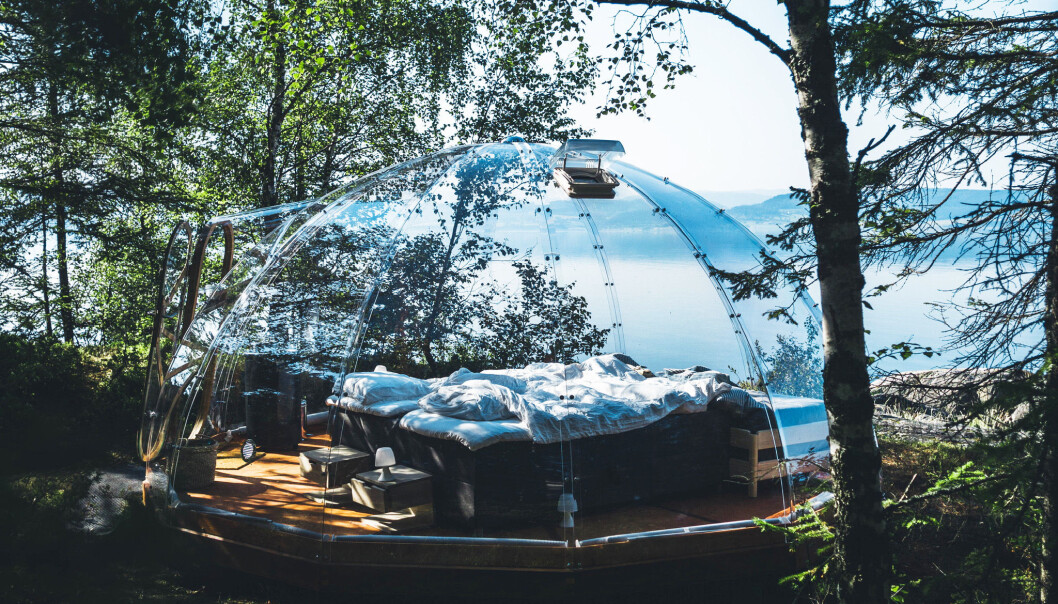 MAGISK: Glamping ved fjorden i en magisk glassiglo ved vannkanten på Trones i Trøndelag. Det eneste du hører er lyden av fuglene som synger og bølgene som slår mot stranden. MAGISK: Glamping ved fjorden i en magisk glassiglo ved vannkanten på Trones i Trøndelag. Det eneste du hører er lyden av fuglene som synger og bølgene som slår mot stranden.