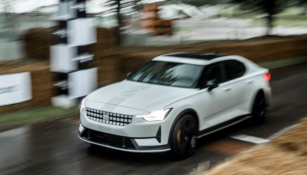 RÅSTERK: Med tilnavnet «Beast» er en modifisert Polestar 2 en av stjernene ved Goodwood Festival of Speed denne helgen. RÅSTERK: Med tilnavnet «Beast» er en modifisert Polestar 2 en av stjernene ved Goodwood Festival of Speed denne helgen.