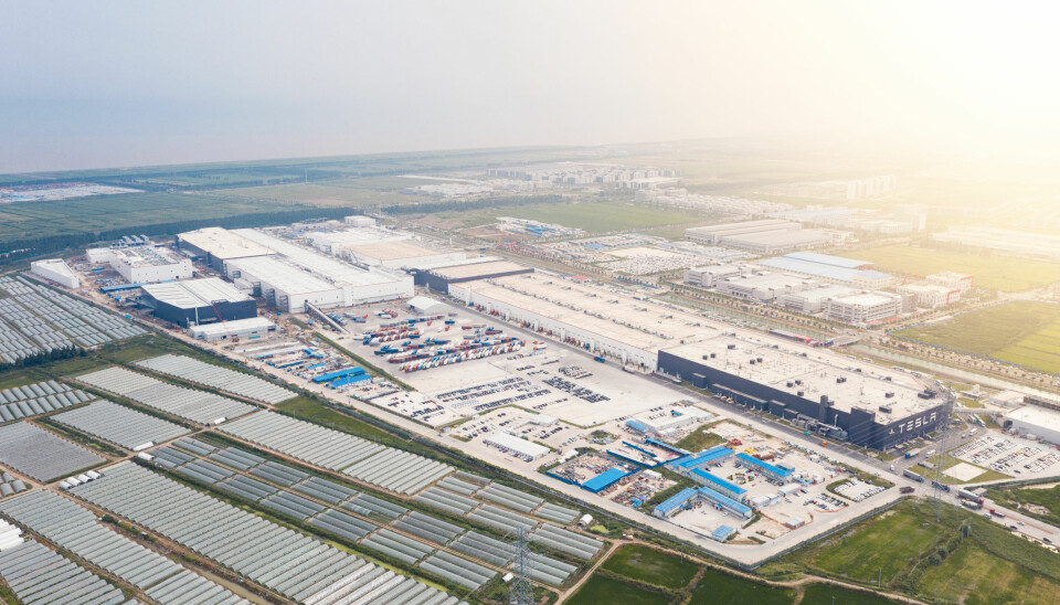 PENGEMASKIN: Den nye gigantfabrikken i Shanghai har bidratt kraftig til Teslas inntektsvekst.