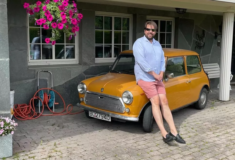 …OG NÅ: Bjørn Vidar Lazar Braathen fant igjen sin første bil og kjøpte den tilbake.