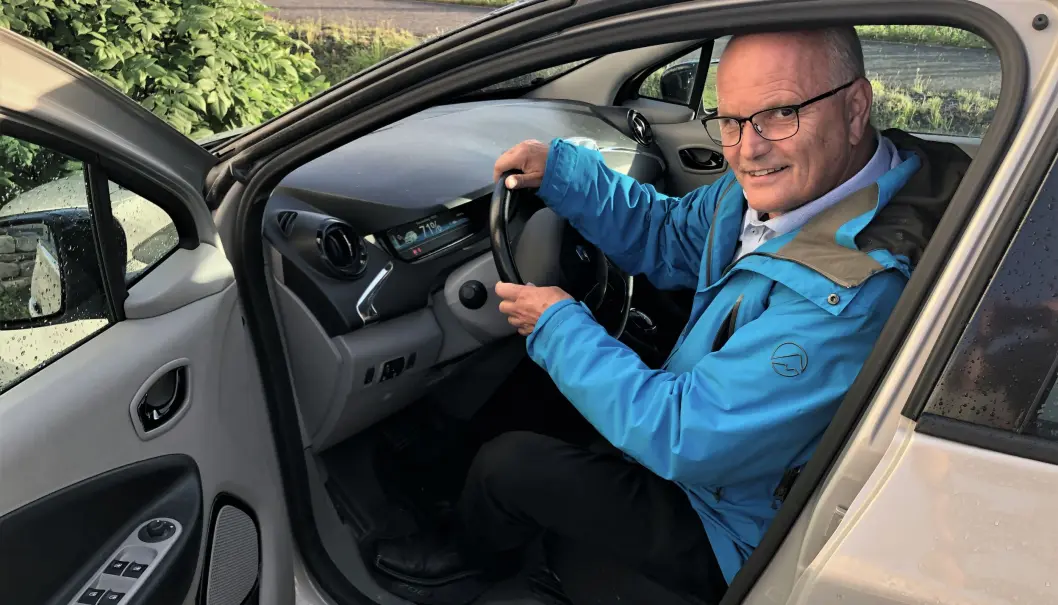 <span class=" font-weight-bold" data-lab-font_weight_desktop="font-weight-bold">RENAULT ZOE: </span>Sjur Magnus har blant annet en fem år gammel Renault Zoe. <span class=" font-weight-bold" data-lab-font_weight_desktop="font-weight-bold">RENAULT ZOE: </span>Sjur Magnus har blant annet en fem år gammel Renault Zoe.