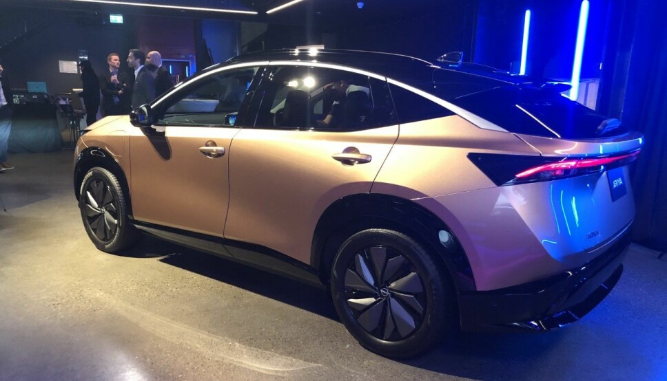 DESIGN: Nissan Ariya vil markere seg designmessig i en stadig mer populær klasse av elektriske familiebiler.