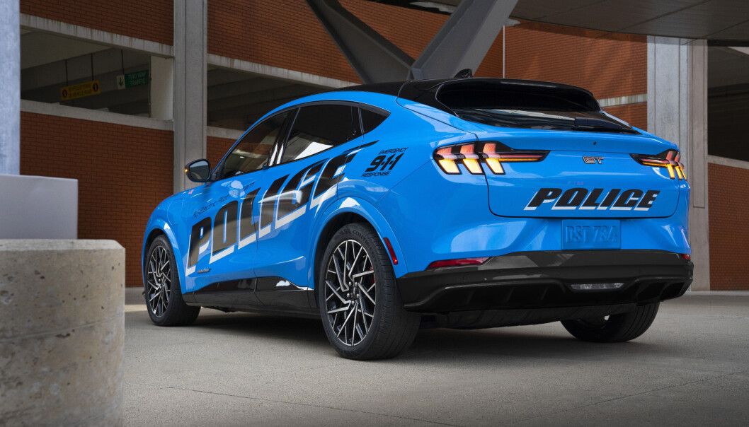 UTRYKNINGSKLAR: Politifolk i USA liker Mustang Mach-E. UTRYKNINGSKLAR: Politifolk i USA liker Mustang Mach-E.