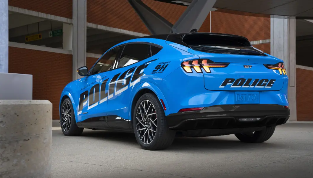UTRYKNINGSKLAR: Politifolk i USA liker Mustang Mach-E. UTRYKNINGSKLAR: Politifolk i USA liker Mustang Mach-E.