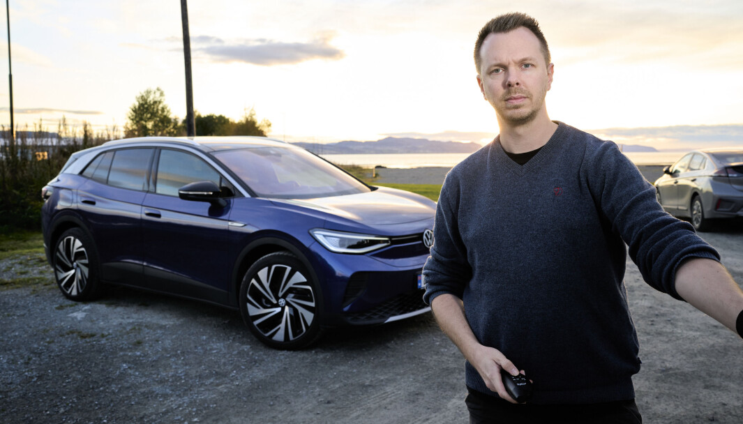 FORNØYD: Ole Martin Wold er svært fornøyd med utgiftene han har på elbil, sammenlignet med fossilbil. FORNØYD: Ole Martin Wold er svært fornøyd med utgiftene han har på elbil, sammenlignet med fossilbil.