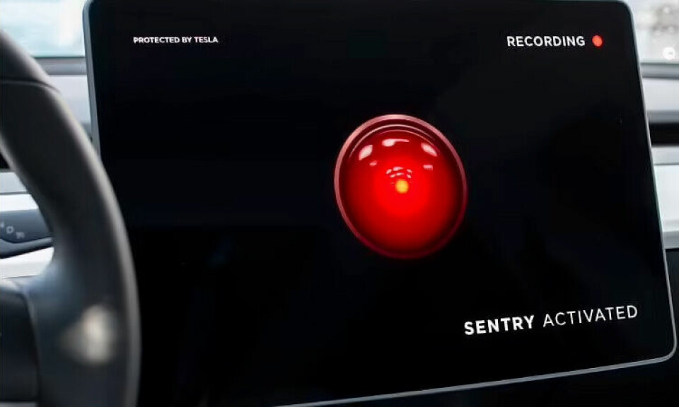 IKKE ALLTID LIKE GREIT: Teslas sentry mode.