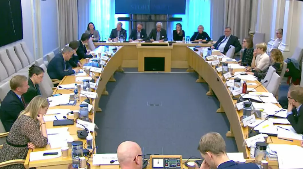 HØRING: Bilorganisasjonene møtte til høring om neste års statsbudsjett i finanskomiteen på Stortinget tirsdag.