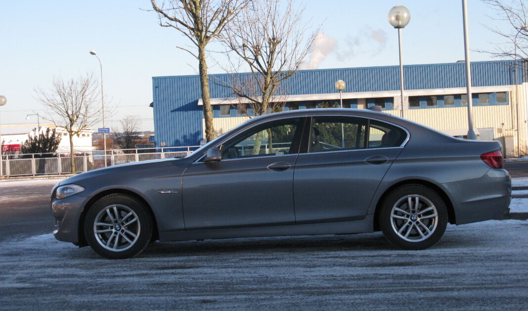 STORE KONSEKVENSER: Vestfoldingen som solgte en slik BMW 520, tapte mye penger. STORE KONSEKVENSER: Vestfoldingen som solgte en slik BMW 520, tapte mye penger.