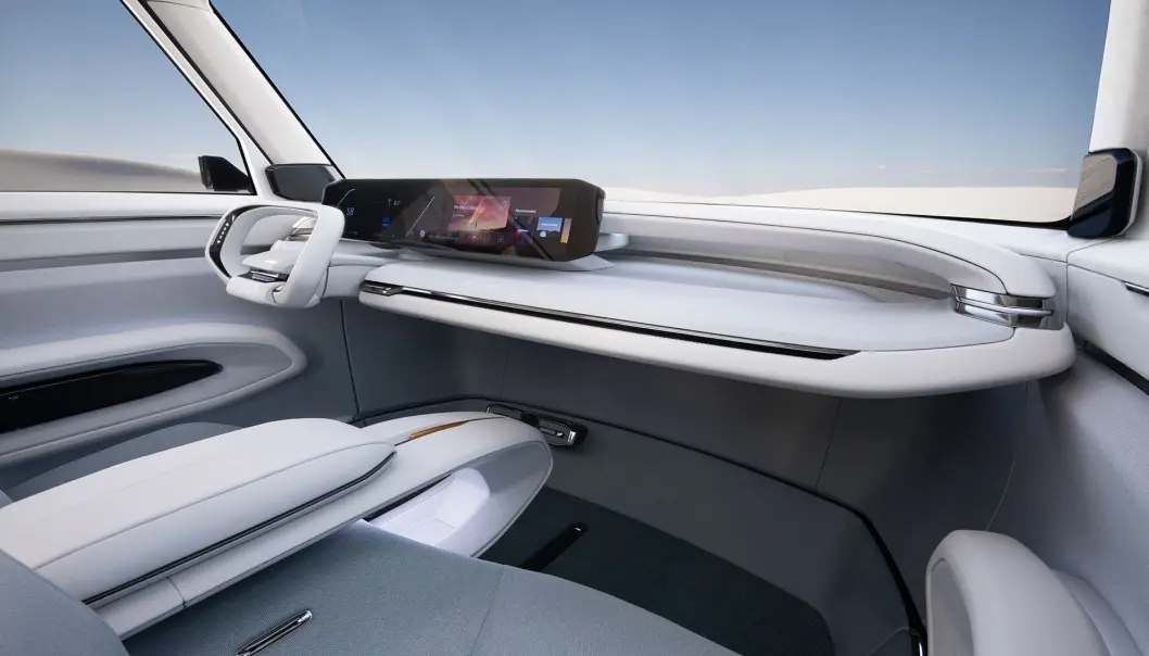 <span class=" font-weight-bold" data-lab-font_weight_desktop="font-weight-bold">FUTURISTISK:</span> Konseptbiler skiller seg som regel ut fra det endelige resultatet, og EV9 blir neppe like moderne som dette innvendig. Men designtrekkene vil vi kjenne igjen. <span class=" font-weight-bold" data-lab-font_weight_desktop="font-weight-bold">FUTURISTISK:</span> Konseptbiler skiller seg som regel ut fra det endelige resultatet, og EV9 blir neppe like moderne som dette innvendig. Men designtrekkene vil vi kjenne igjen.