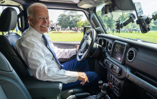Gjett hvem Biden ga all ære for elbil-utviklingen...