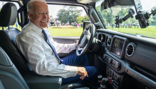 Gjett hvem Biden ga all ære for elbil-utviklingen...