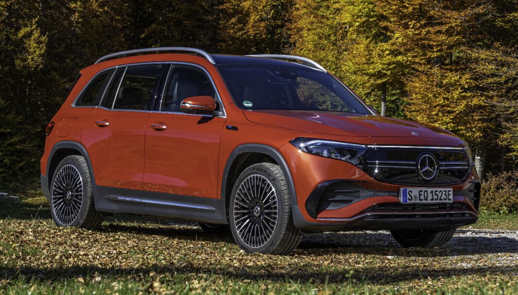 NYKOMMER: Utpå vårparten får vi se de første Mercedes EQB på norske veier. NYKOMMER: Utpå vårparten får vi se de første Mercedes EQB på norske veier.