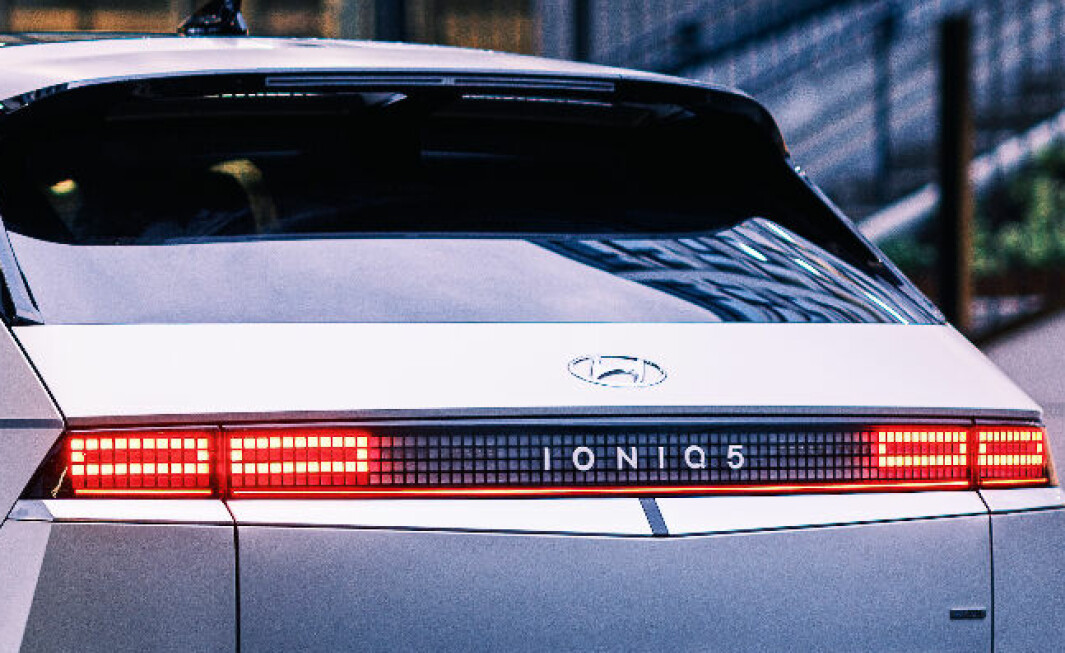 JUBEL: Hyundai (her med den nye elbilen Ioniq 5) og Kia opplever rekordhøyt salg i Europa.
