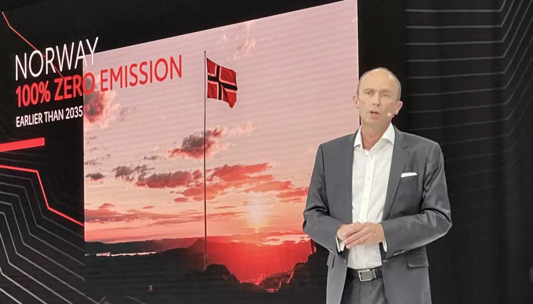 TRUMFKORT: Toyotas Europa-sjef Matt Harrison tror på suksess i Norge for deres nye elbiler.