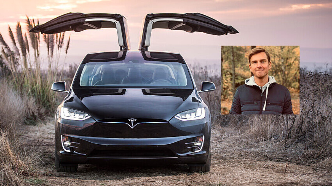 TESLA MODEL X-KUNDE: Gjermund Olstad (innfelt) i Stathelle i Telemark. (Bilen på bildet er ikke Olstads). TESLA MODEL X-KUNDE: Gjermund Olstad (innfelt) i Stathelle i Telemark. (Bilen på bildet er ikke Olstads).