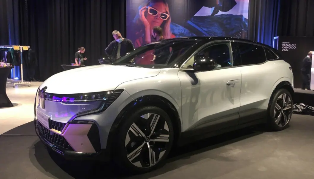 I NORGE: Renault Megane E-Tech er nå avduket på norsk jord. I NORGE: Renault Megane E-Tech er nå avduket på norsk jord.