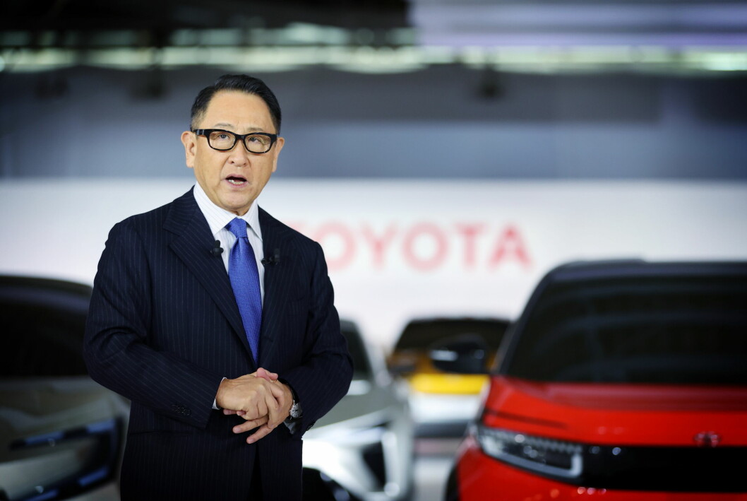 TIL TOPPS: Toyota-sjef Akio Toyoda kan konstatere at hans selskap for første gang er nummer 1 i USA.