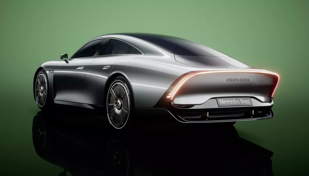 EFFEKTIV: Denne lette og aerodynamisk Mercedesen sprenger rekkevidden.