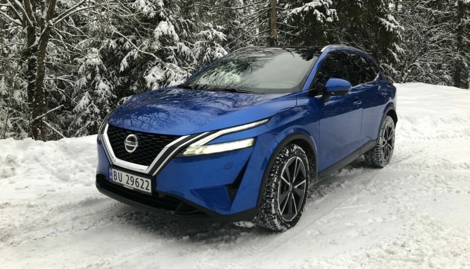 VINTERBIL: På vinterstid er en firehjulsdrevet Nissan Qashqai et deilig alternativ til elbilen.