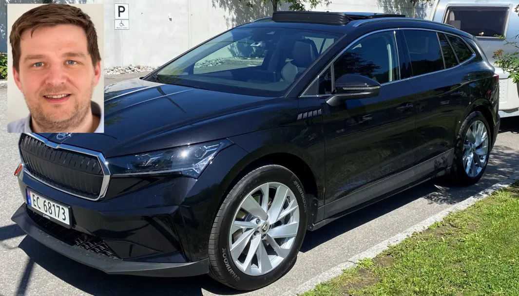 FIKK IKKE VITE: Ove Murberg (innfelt) fikk ikke vite om problemene denne Skoda Enyaqen ga bilens første eier. FIKK IKKE VITE: Ove Murberg (innfelt) fikk ikke vite om problemene denne Skoda Enyaqen ga bilens første eier.